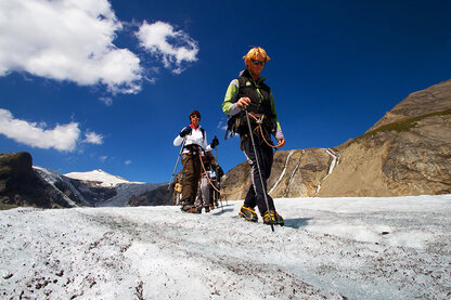 Gletschertrekking am Pasterzengletscher Gletschertrekking am Pasterzengletscher